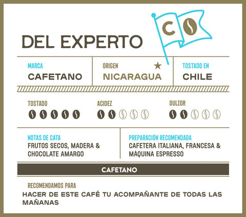 Café Del Experto 1 Kg - Nicaragua.